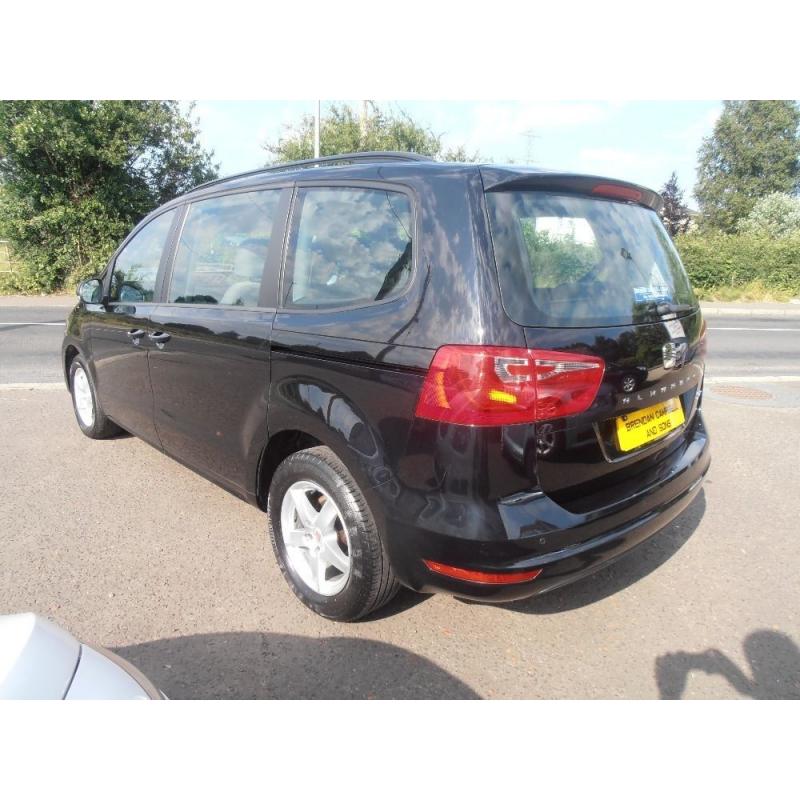 2011 Seat Alhambra CR TDI Ecomotive S 7 Seater In Black