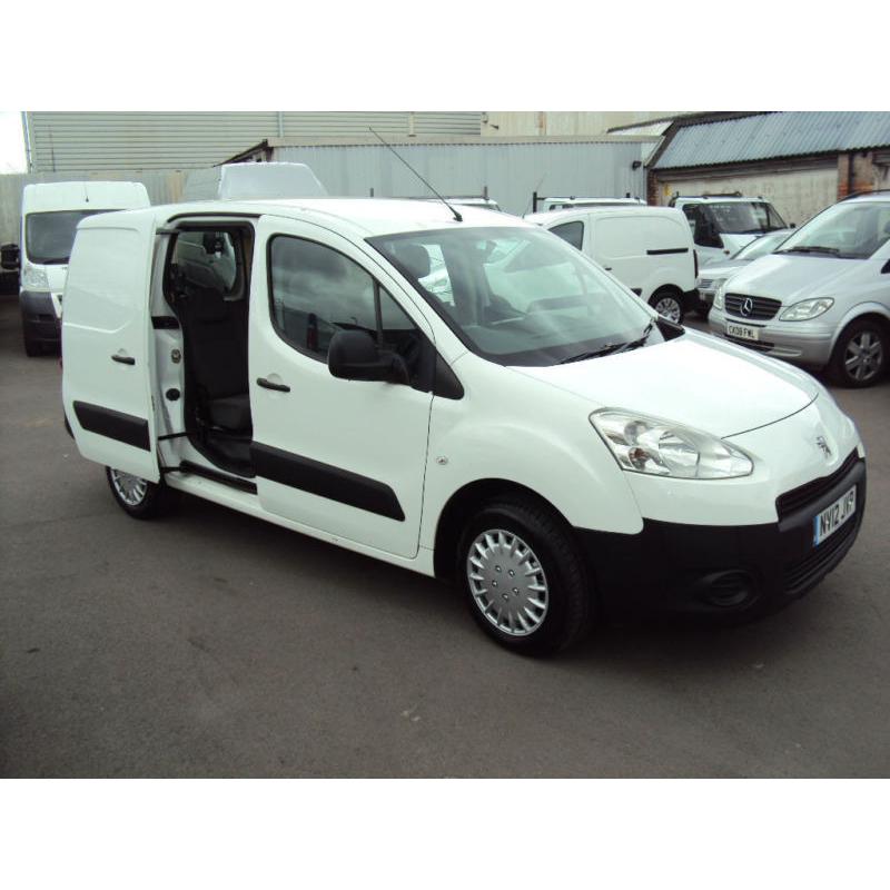 2012 PEUGEOT PARTNER 1.6HDi 92ps WHITE DIESEL CREW VAN