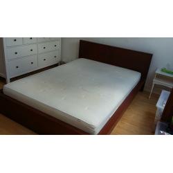 IKEA double bed with mattress