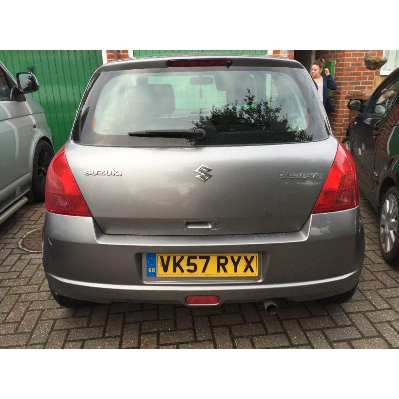 Grey 2007 Suzuki swift for sale, low mileage