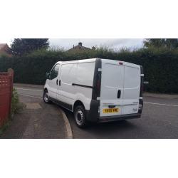 vauxhall Vivaro 2700di SWB 55 reg plate