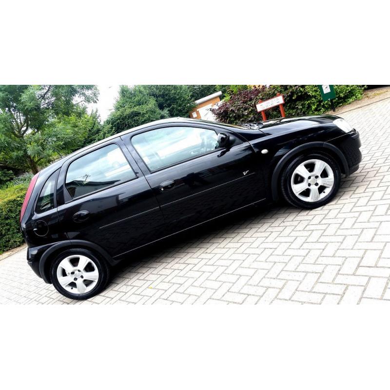 Black Vauxhall Corsa 1.0 Twinport 5 Door Hatchback Alloys new driver car