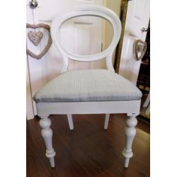 Gorgeous Up Cycled Victorian Ballon Back Chair - WE CAN DELIVER ACROSS THE UK