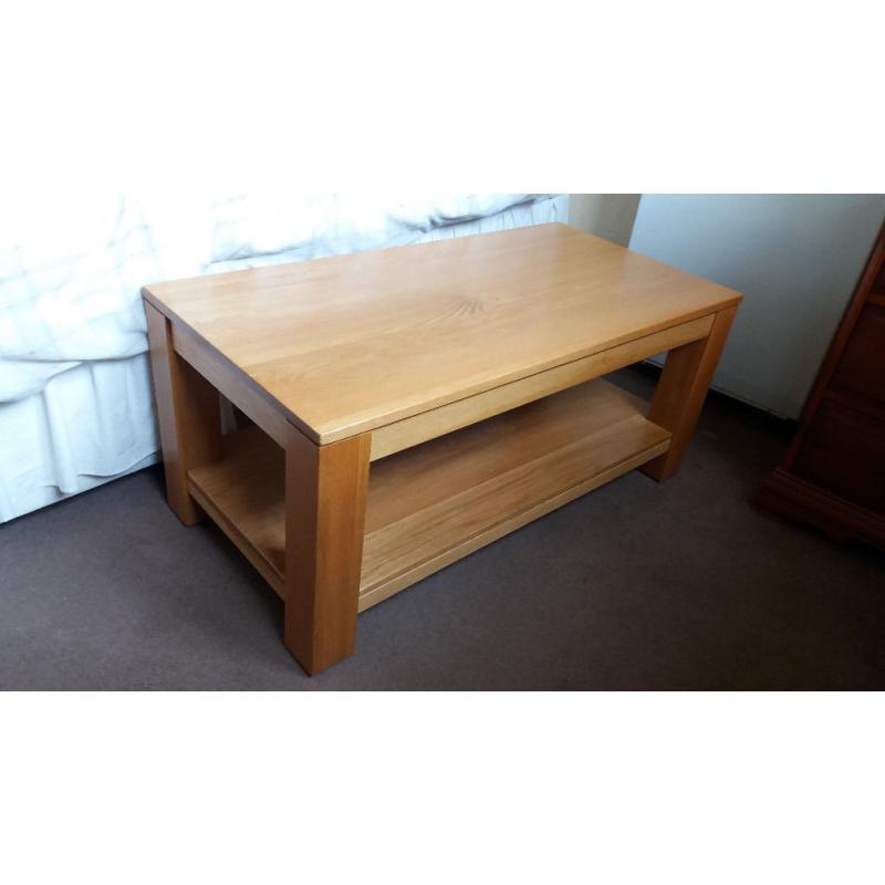 Solid Oak Coffee Table