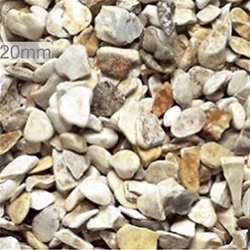 Buff Flint decorative gravel