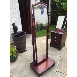 Mahogany mirror large