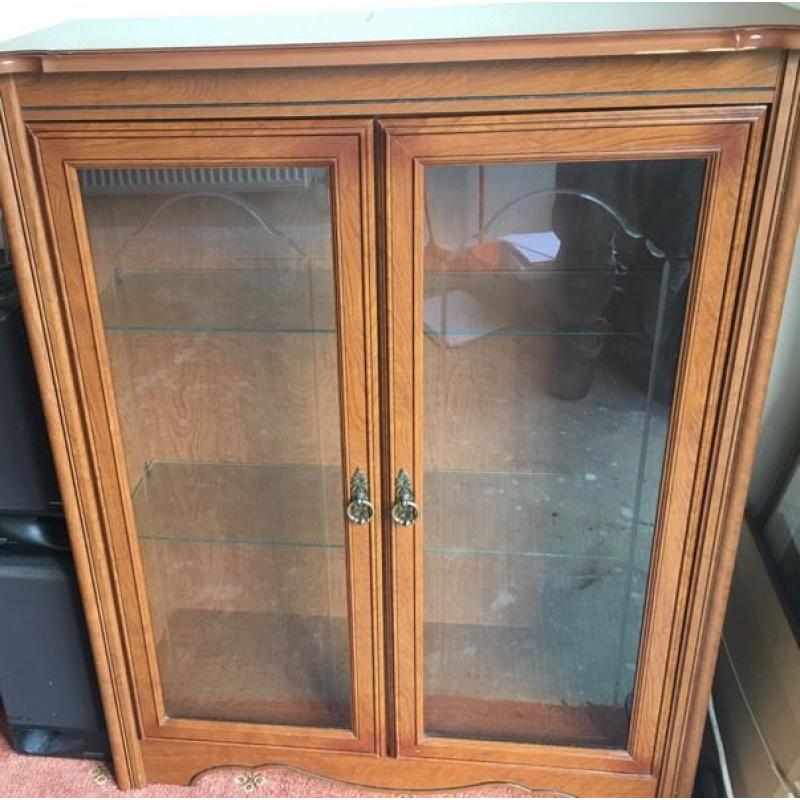 Large side board/ drinks cabinet and display cabinet