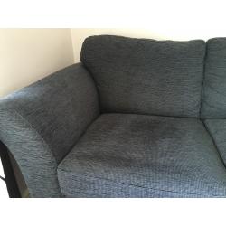 Next large sofa in charcoal grey