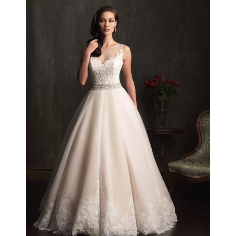 Champagne ivory Allure wedding dress