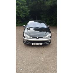 For sale Peugeot 206 Allure convertible, 1.6 petrol manual, 2003