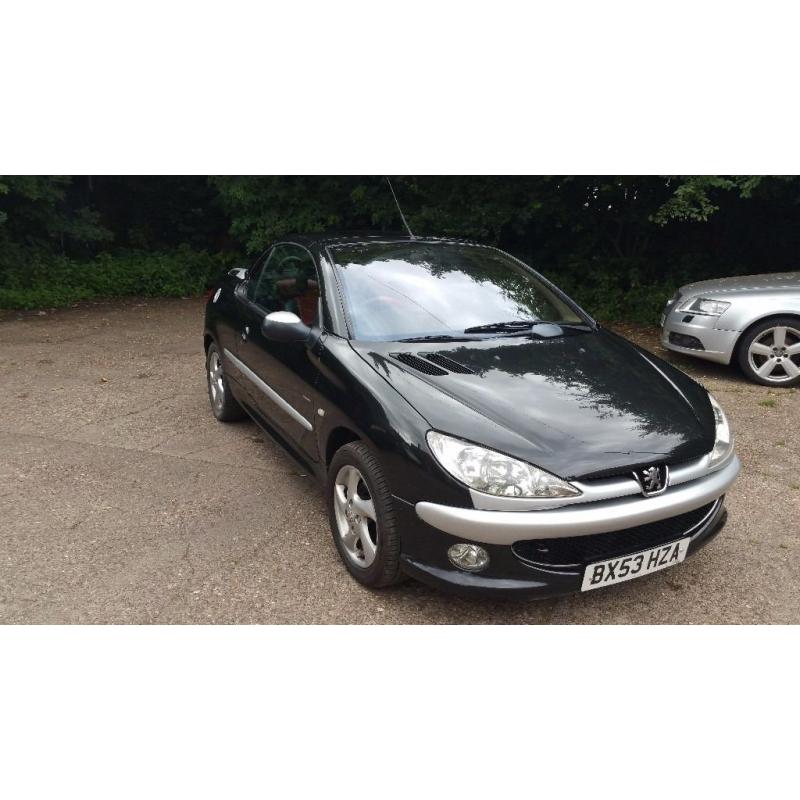 For sale Peugeot 206 Allure convertible, 1.6 petrol manual, 2003