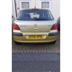 Peugeot 307 1.4 Hdi MOT and Tax till August