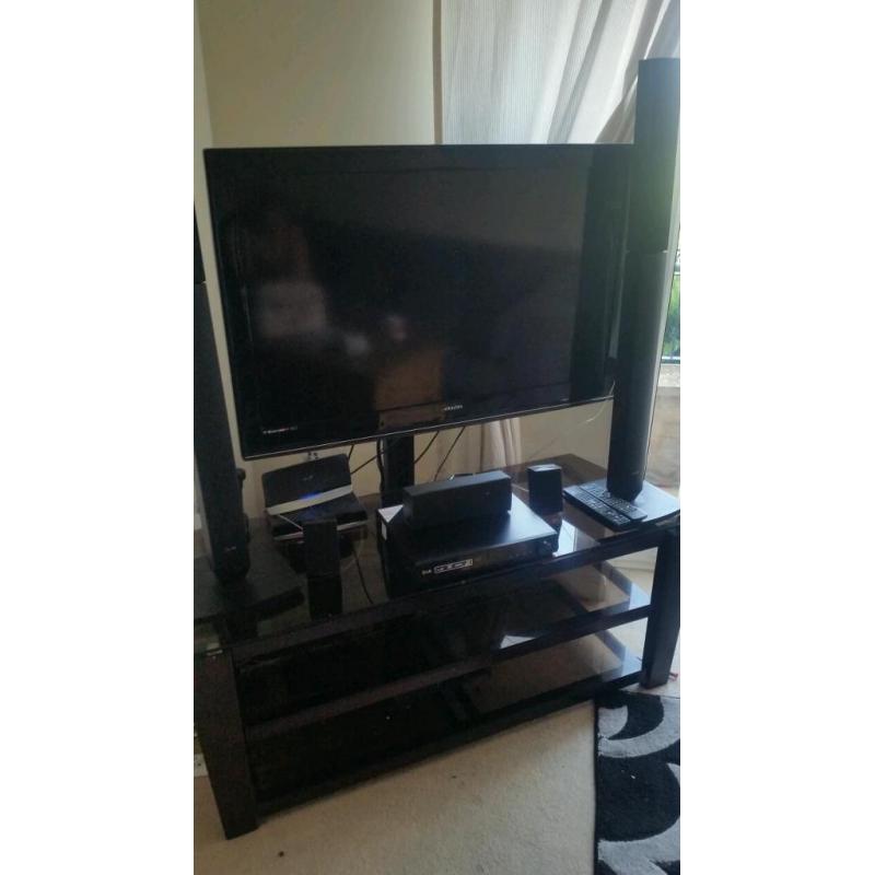 40 inch lcd hd TV. LG DVD home cinema system and stand