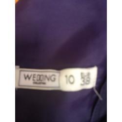 Dark Purple Bridesmaid Dress Size 10