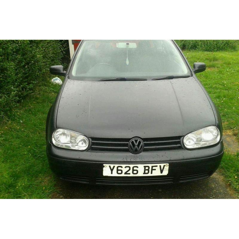 Matt black golf gti