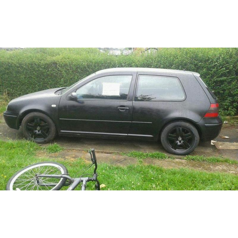 Matt black golf gti