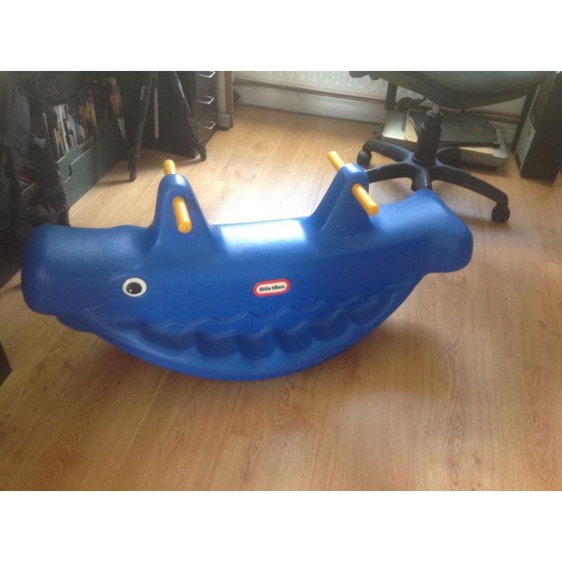 little tykes whale rocker in as new condition