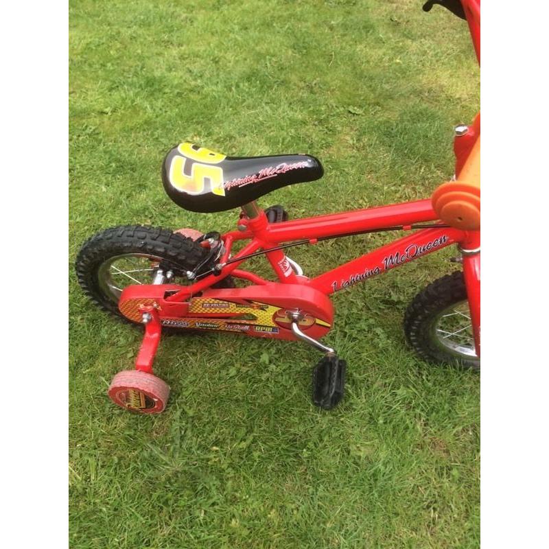 Boys bike lightening mcqueen