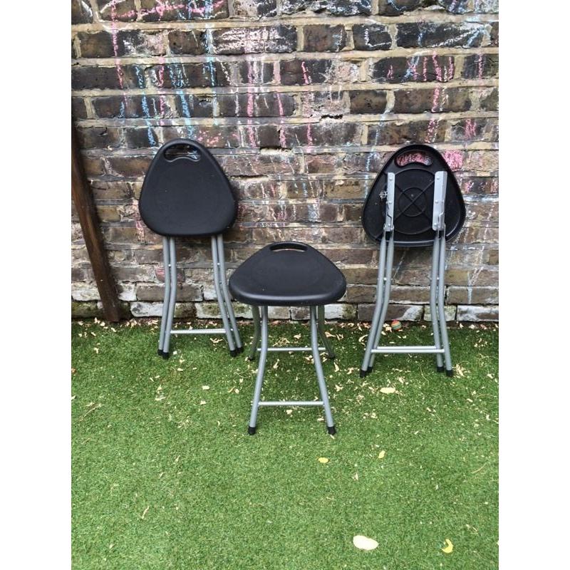 X3 folding stools excellent condition