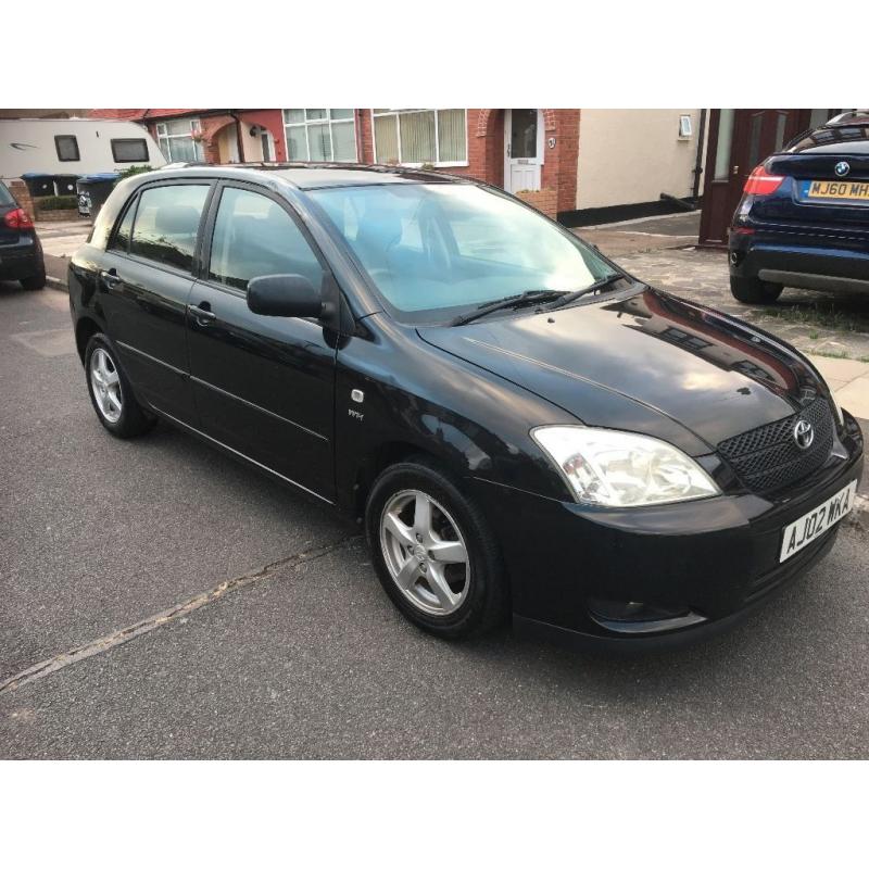 Toyota Corolla 2002 1.6 VVT-i T3 5dr Black 3 Owners Excellent Condition