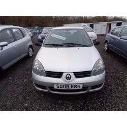 2008 RENAULT CLIO CAMPUS 1.2 3 DOOR SILVER 39,000 MILES ONLY* FULL SERVICE HISTORY MOT TILL 29/11/16