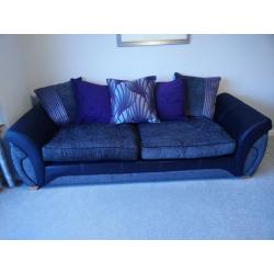 Pair DFS 4 Seater Sofas Only