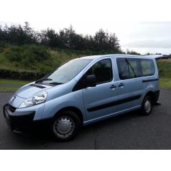 2008 PEUGEOT EXPERT TEPEE 1.6 HDI DIESEL 6 SEATS AND WHEELCHAIR ACCESS WITH FOLDAWAY RAMP 1 YEAR MOT