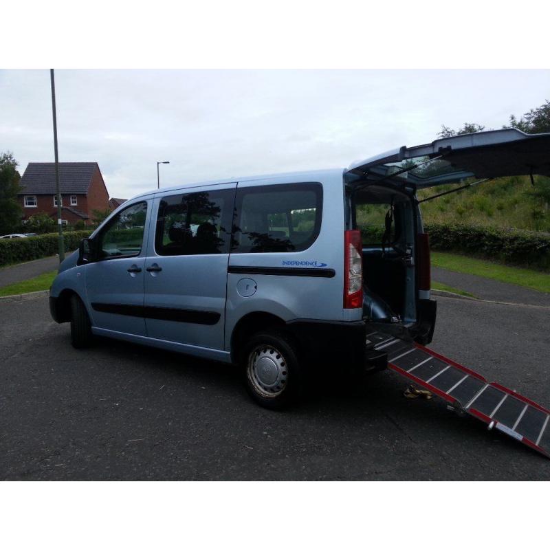 2008 PEUGEOT EXPERT TEPEE 1.6 HDI DIESEL 6 SEATS AND WHEELCHAIR ACCESS WITH FOLDAWAY RAMP 1 YEAR MOT