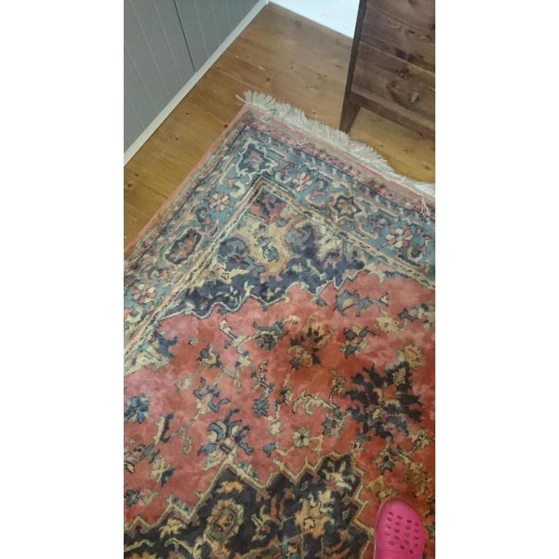 Wool/silk rug