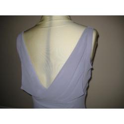 Pale lilac/blue Dress. Size EUR M, US 8. Cowl neck, bias cut