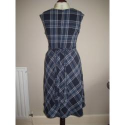 Blue Tartan Monsoon Dress UK size 14