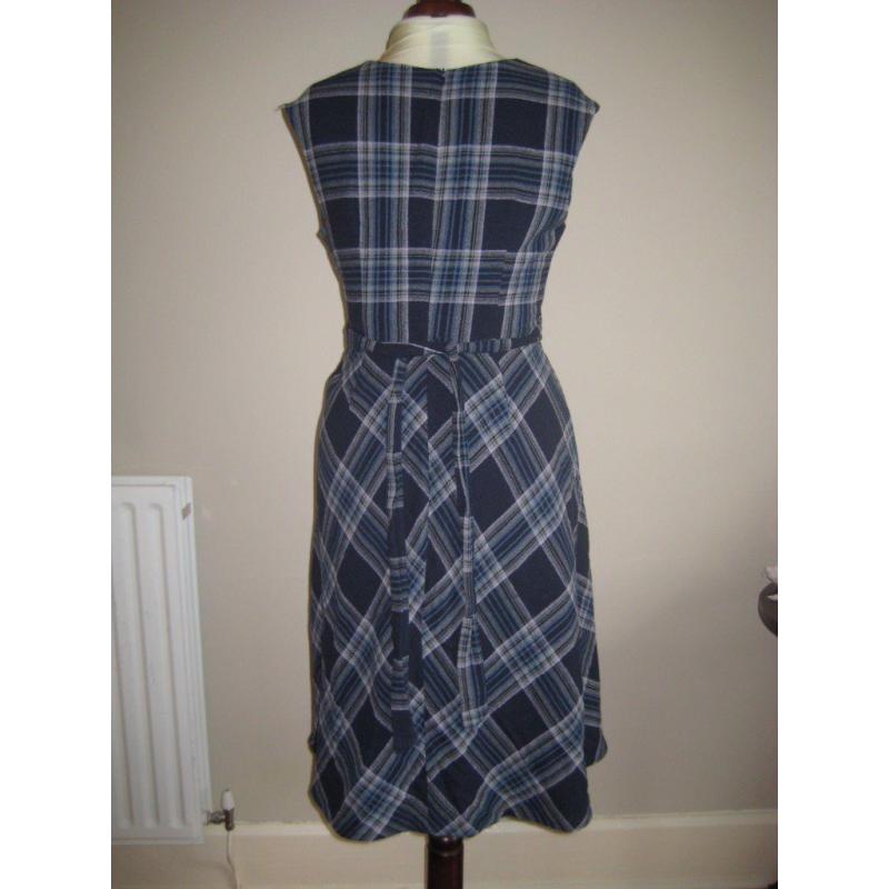Blue Tartan Monsoon Dress UK size 14