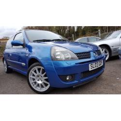 Renault Clio 2.0 16v Renaultsport Cup +1 OWNER SINCE NEW+MOT APRIL 17+6 MONTH WARRANTY INCLUDED