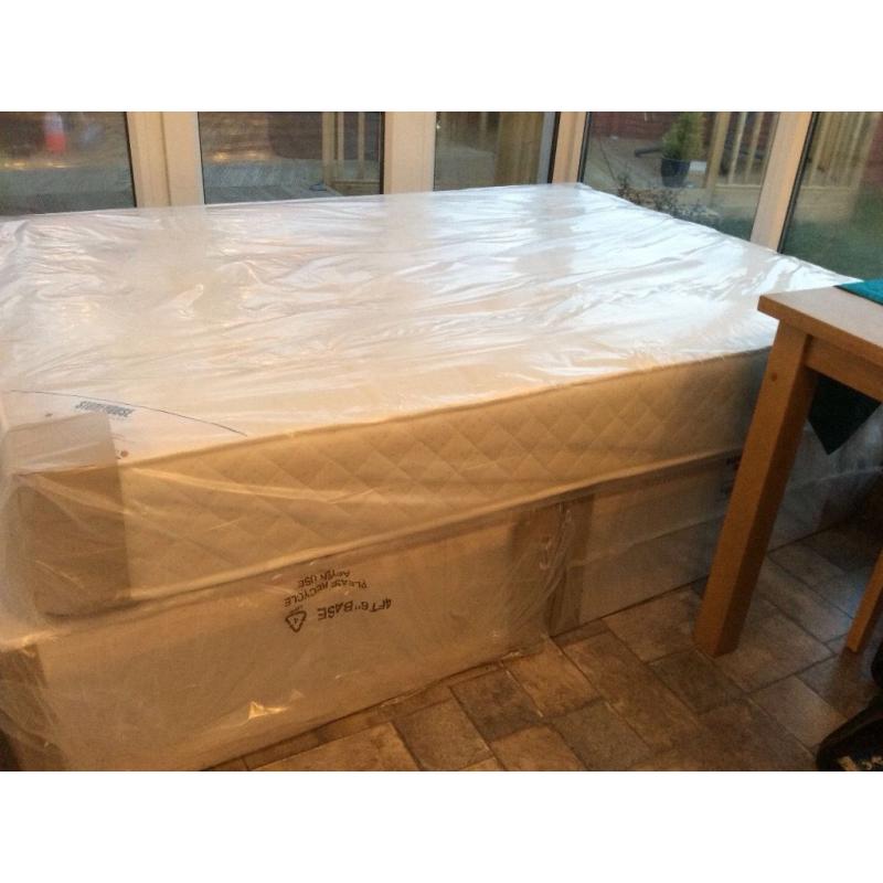 Brand new double divan bed with semi orthopedic mattress great quality bed