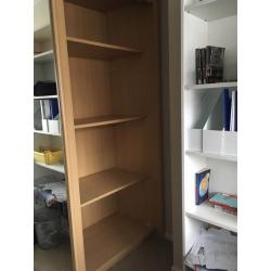 Beech mirrored doors sliding wardrobe