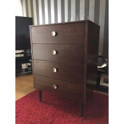 Ercol / G Plan Style Chest Of Draws - Good Sturdy Condition - As it is or Paint Project ? - Reduced