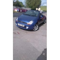 FORD STREETKA CABRIOLET, 2003, 1.6, PETROL, MANUAL, MOT till June 2017