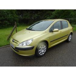 Peugeot 307 2.0HDi 90 2002/02 LX diesel full service history long mot