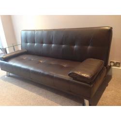 luxury faux leather sofa cum bed - 3 Seater