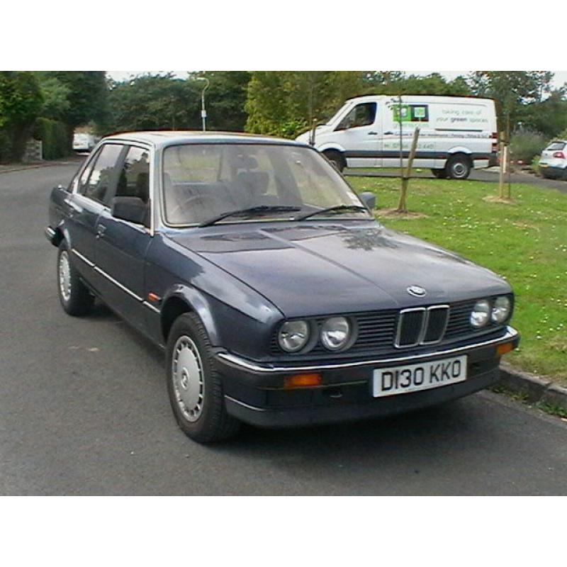 1986 D REG E30 BMW 320I AUTOMATIC 4 DOOR SALOON METALLIC BLUE 30 YR OLD CLASSIC