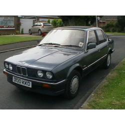 1986 D REG E30 BMW 320I AUTOMATIC 4 DOOR SALOON METALLIC BLUE 30 YR OLD CLASSIC