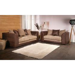 Byron corner sofas / 3+2 seater sofa set or corner sofa /grey/black or beige/brown