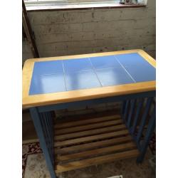 Tiled top table