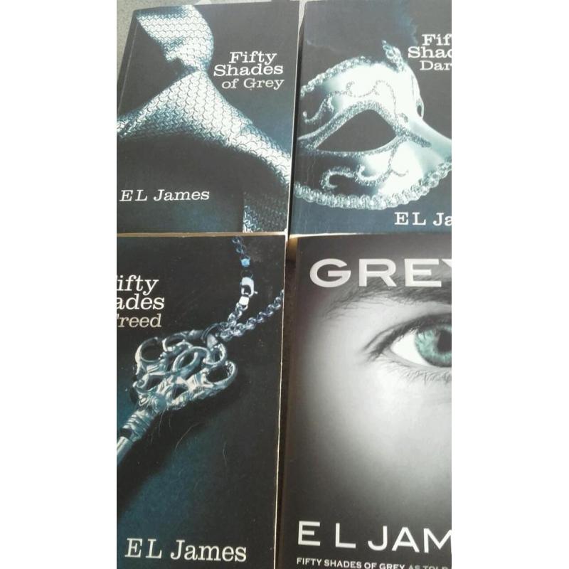 Complete set of fifty shades of grey!!!!