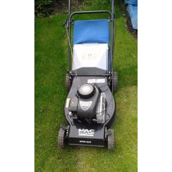 MAC ALLISTER 148cc MANUALLY OPERATED ROTARY PETROL MOWER MPRM46HP BRIGGS & STRATTON MOTOR.4YR OLD