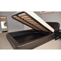 Habitat Ottori leather storage bed (Double)