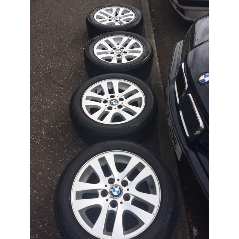 Genuine 16" BMW alloys with good tyres!