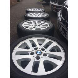 Genuine 16" BMW alloys with good tyres!