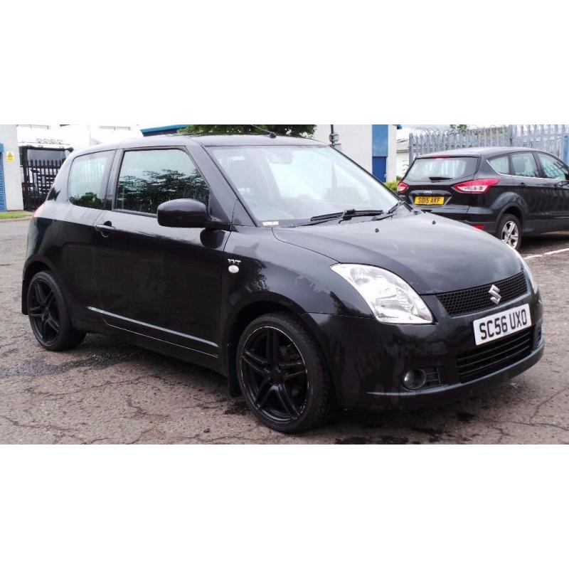 2007 56 SUZUKI SWIFT 1.5 VVTS GLX MOT 04/17 BLACK (CHEAP PART EX TO CLEAR)