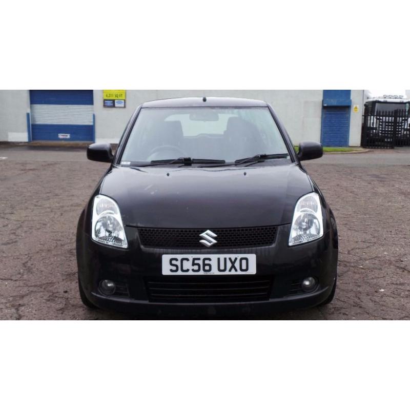 2007 56 SUZUKI SWIFT 1.5 VVTS GLX MOT 04/17 BLACK (CHEAP PART EX TO CLEAR)